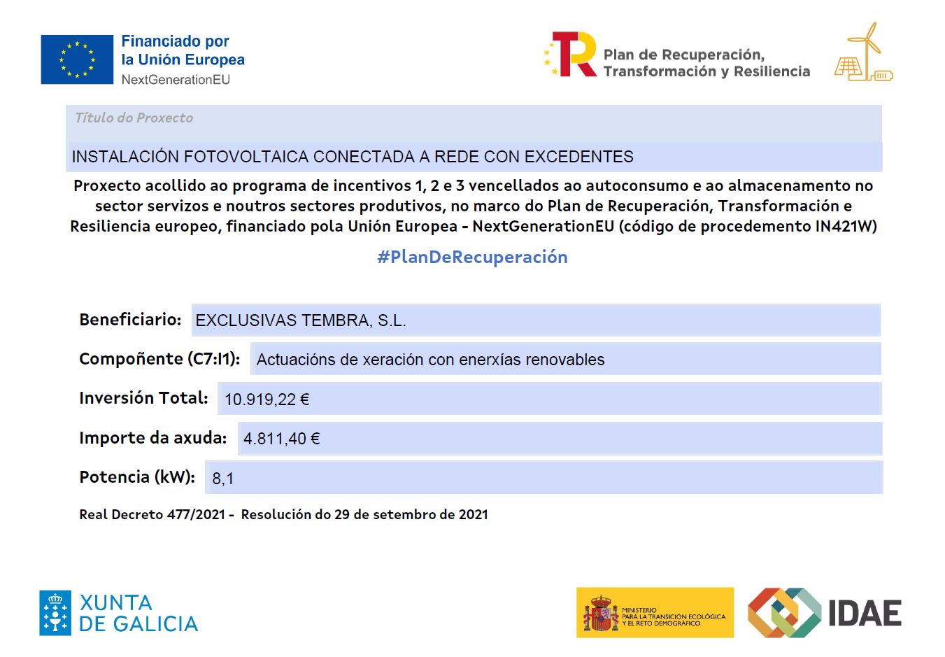 Plan de Recuperación, Transformación y Resiliencia